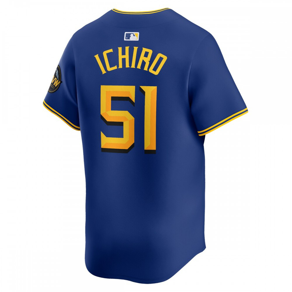 Ichiro Suzuki Seattle Mariners City Connect Retired Player Jersey - Royal-Pro Kit Vault | Brand New 26/27 Sports Jerseys